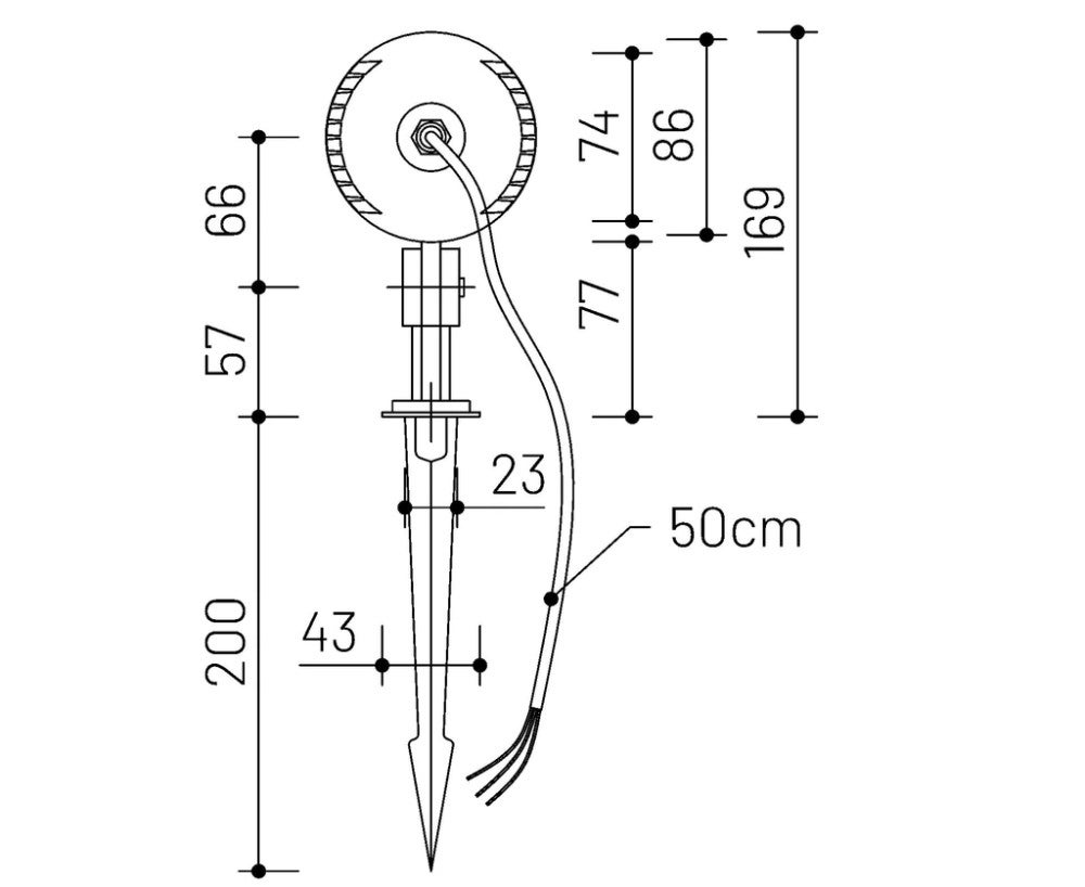 LED Gartenlampe Spike Ground / RGBW / 15W / 24V / 60°