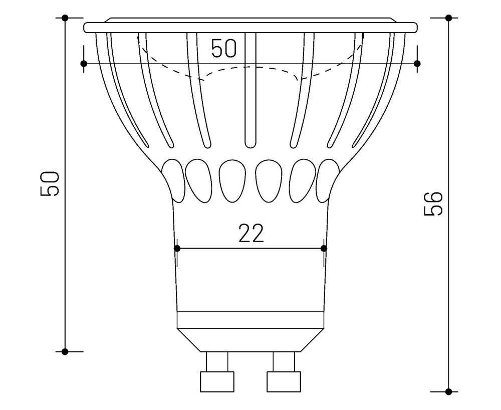 MINALOX LED Lampe / GU10 / 8W / 24V / 60º