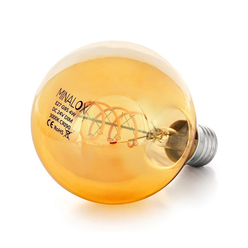 MINALOX LED Lampe G95FSG / E27 / 4W / 24V / 3000K