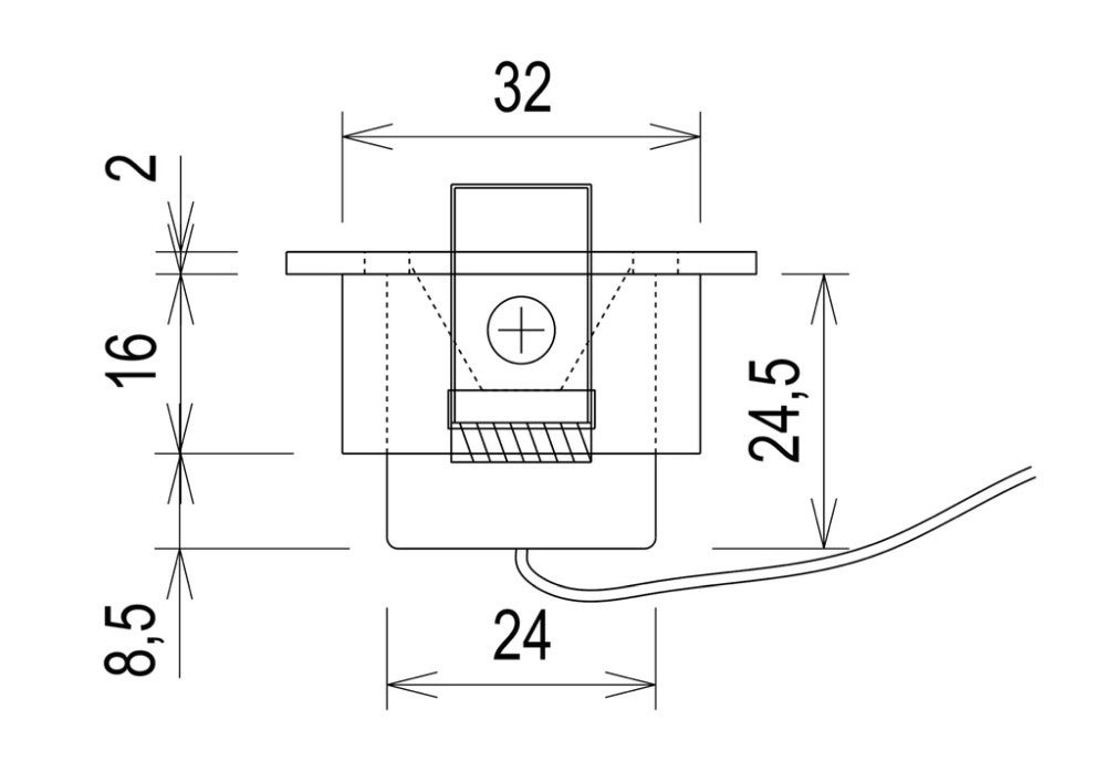 MINALOX LED Spot / D42 / 3W / 24V / 60° / 3000K