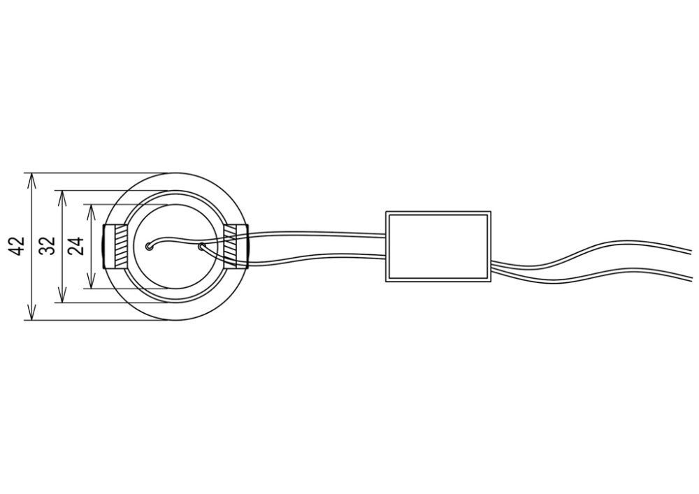 MINALOX LED Spot / D42 / 3W / 24V / 60° / 3000K