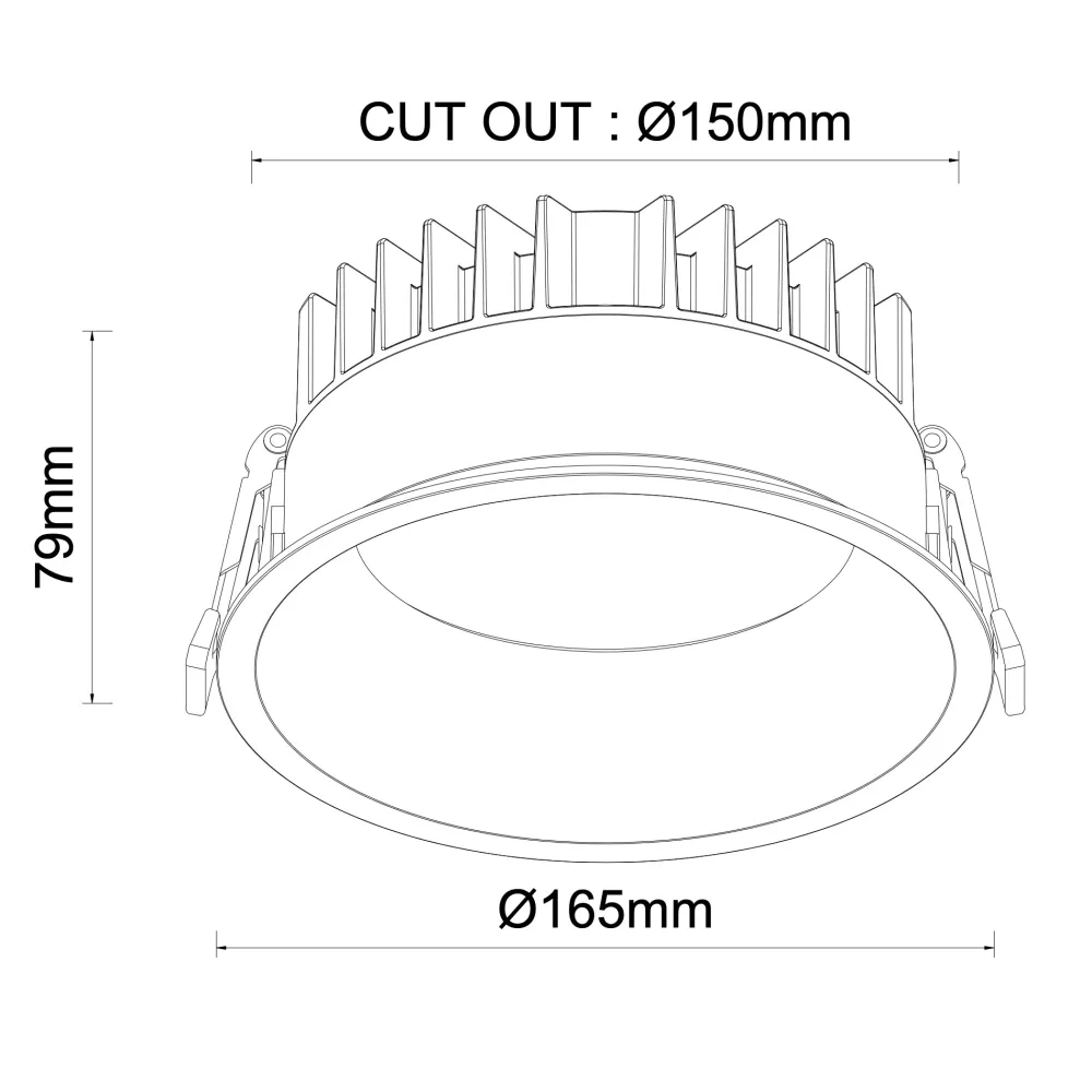 MLX LED UGR Back Downlight