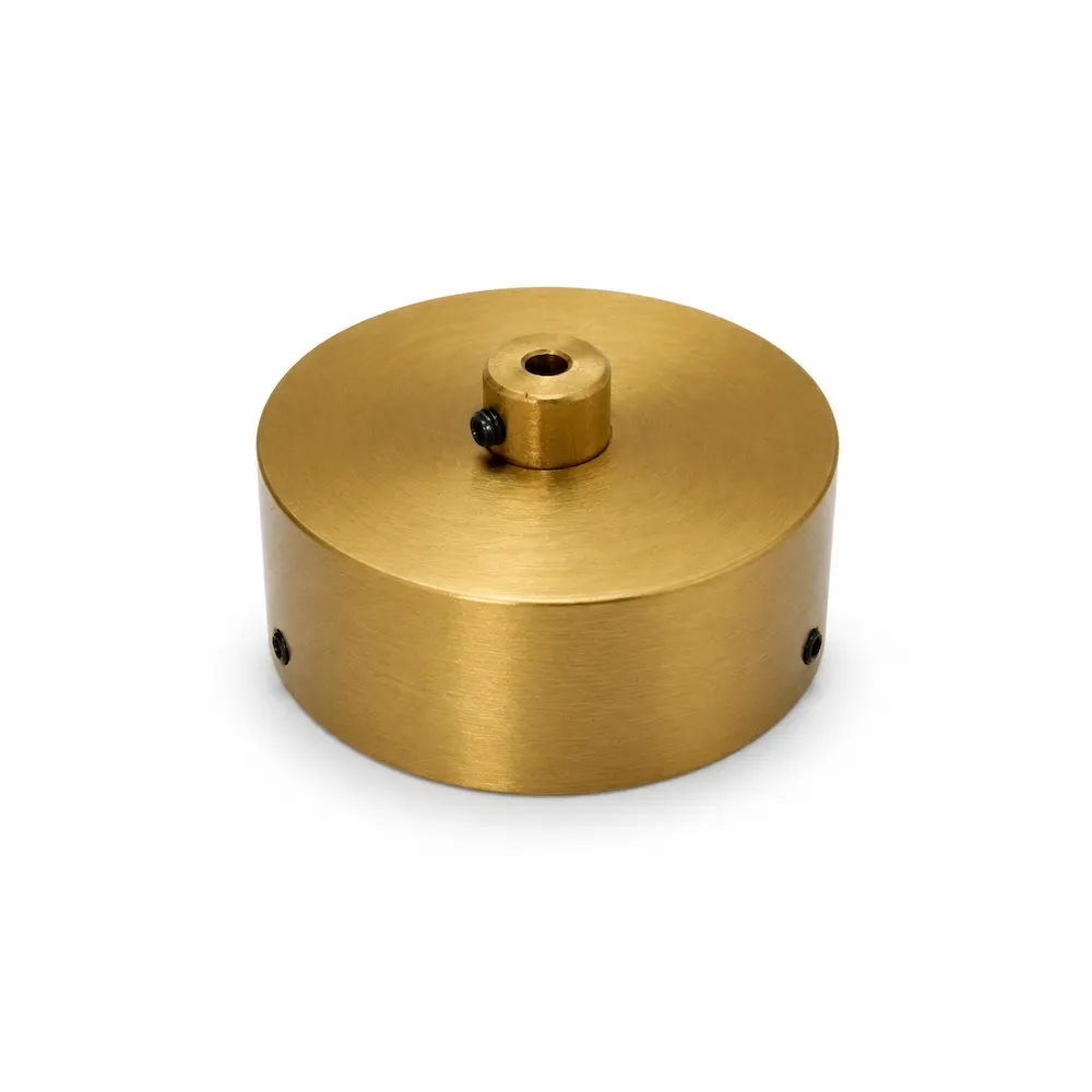 Deckenbaldachin -  für Kabel D60 - Messing