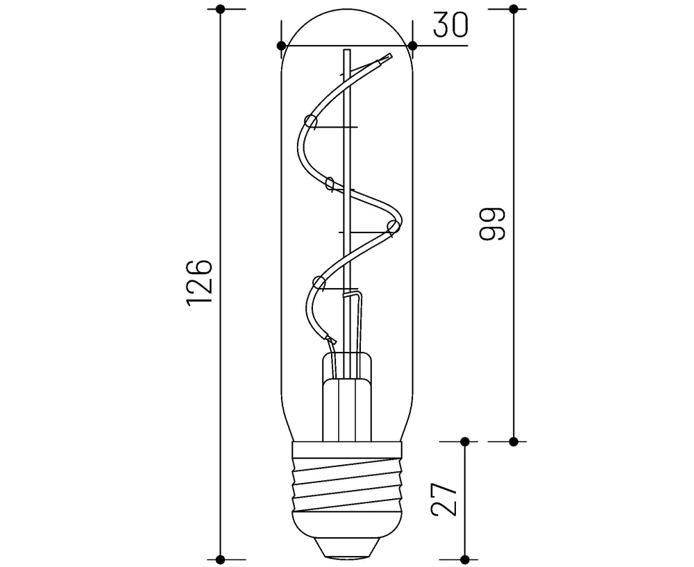 MLX LED Lampe T30 dimmbar
