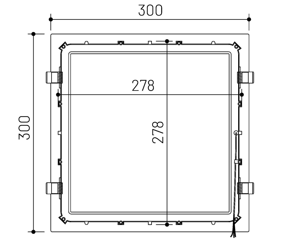 MLX LED Panel 300-S dualweiß