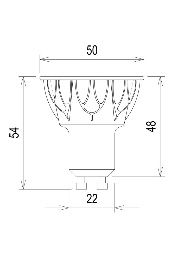 MINALOX LED Lampe / GU10 / 5W /24V / 60º
