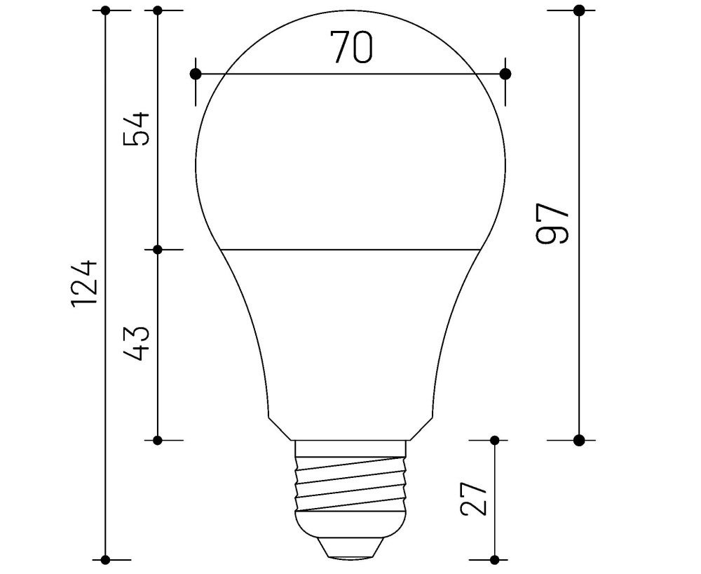 MINALOX LED Lampe A70 / E27 / 10W / 24V