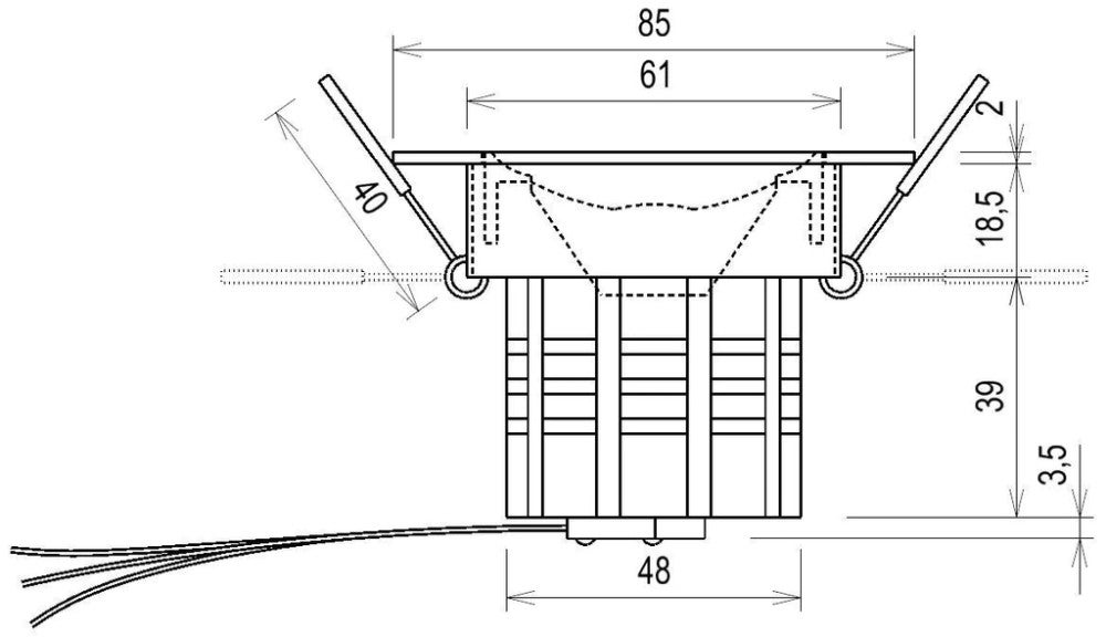 MINALOX LED Spot / D85 / DUALWHITE / 8W / 24V / 38°