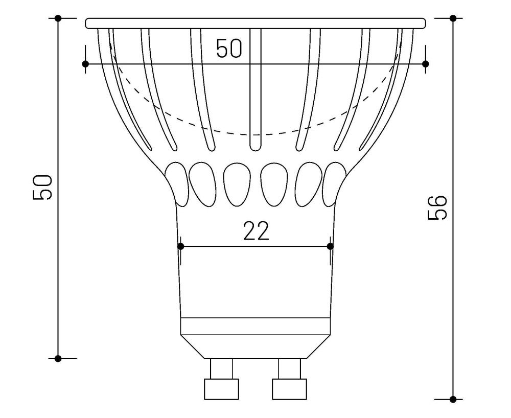 MINALOX LED Lampe / GU10 / 8W / 24V / 10º