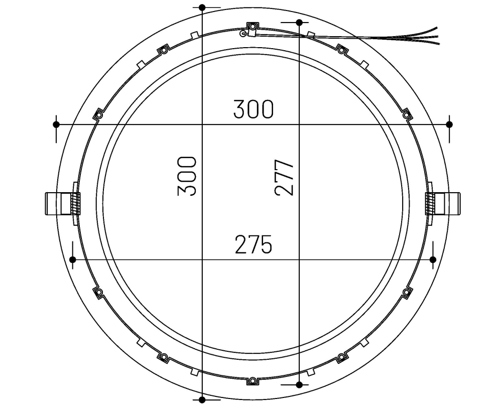 MLX LED Panel 300-R dualweiß