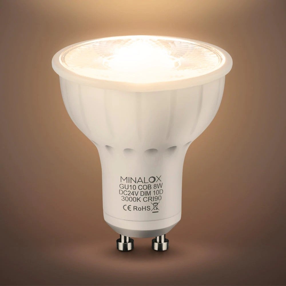 MINALOX LED Lampe / GU10 / 8W / 24V / 10º