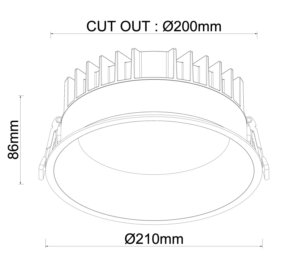 MLX LED UGR Back Downlight